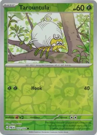 Paldea Evolved Tarountula #17/193 reverse holo